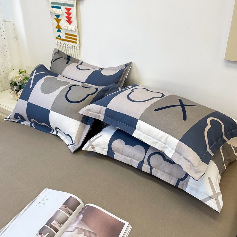 Bộ chăn ga gối cotton poly - Mẫu gấu X.0