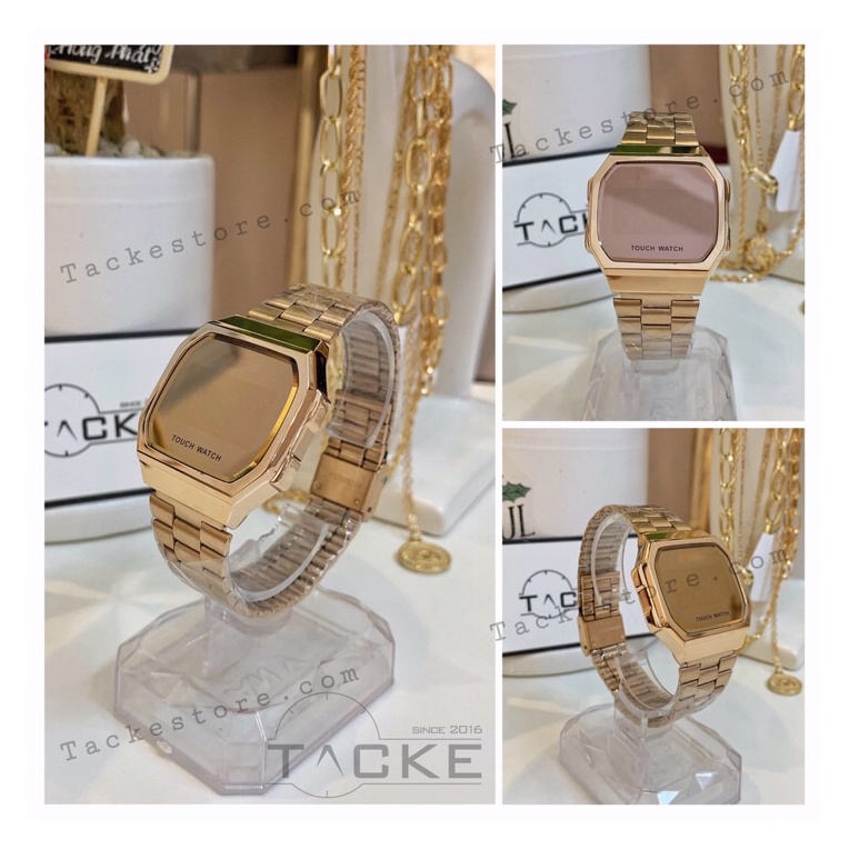 Đồng hồ cảm ứng màn hình touch watch điện tử thể thao TACKE STORE, led touch watch, thời trang, thép không gỉ, 3 màu | BigBuy360 - bigbuy360.vn