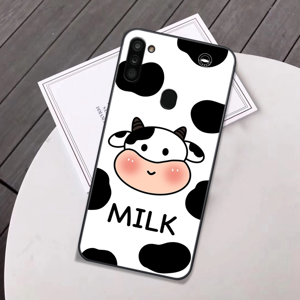 Ốp lưng SAMSUNG A10S - A11 in hình bò sữa cute đáng yêu