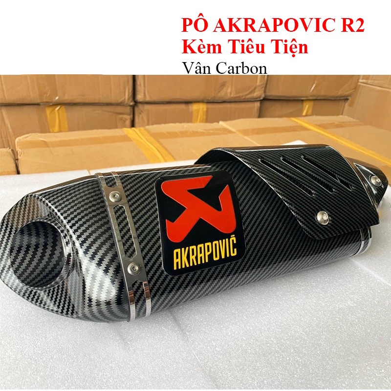 Pô AK R1 - Pô akrapovic Full Carbon nhập khẩu hàng Xịn Tem Khắc Laser