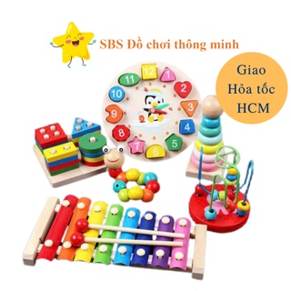 Combo 3 4 6 7 món đồ chơi gỗ phát triển trí tuệ tiết kiệm và hữu ích cho bé - Đồ chơi gỗ thông minh