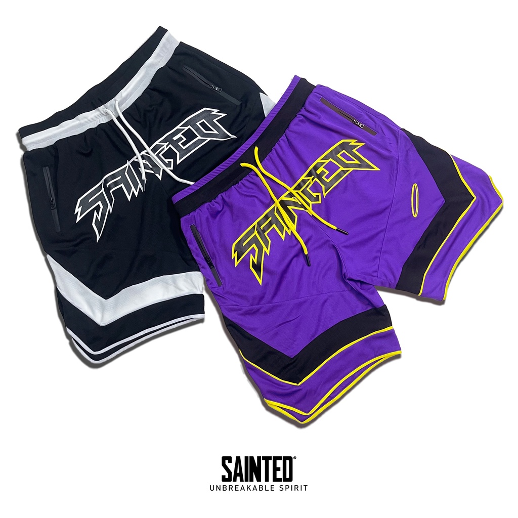 Quần short thể thao, quần đùi bóng rổ nam NBA jersey style vải cao cấp cực thoáng mát - SAINTED