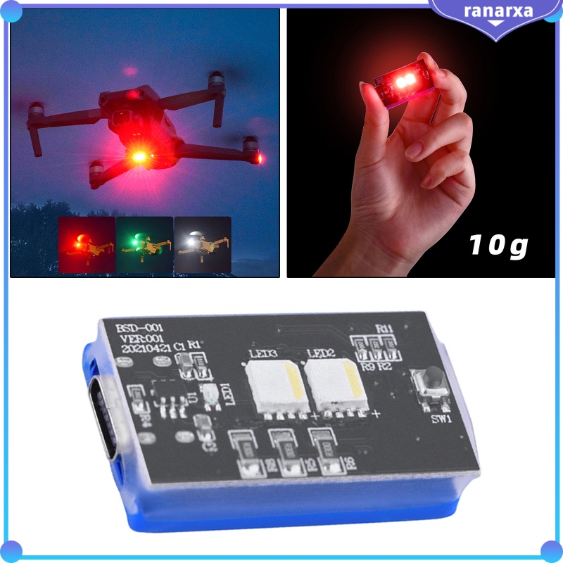 Đèn Nháy 10 Chế Độ Có Thể Sạc Lại Loại C Rgb Cho Dji Mavic Air 2s / Mavic Mini Pro