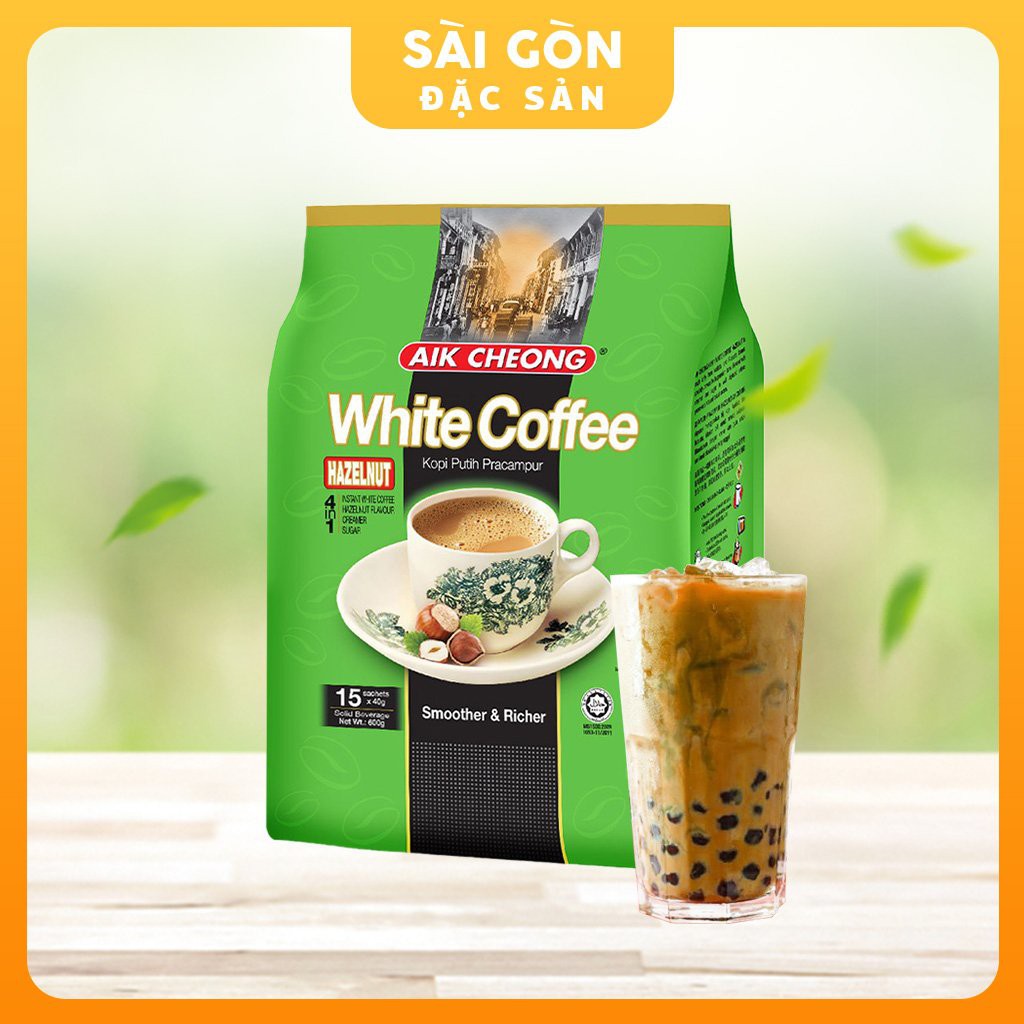 Cà Phê Trắng White Coffee Cafe Malaysia Aik Cheong Hòa Tan Combo 3 Gói Nhỏ SÀI GÒN ĐẶC SẢN