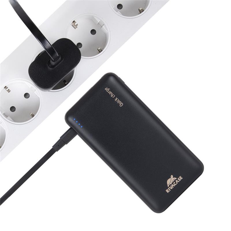 Pin Dự Phòng Sạc Nhanh Rivacase VA2574 20.000mAh Quick Charge 3.0 - Hàng Chính Hãng