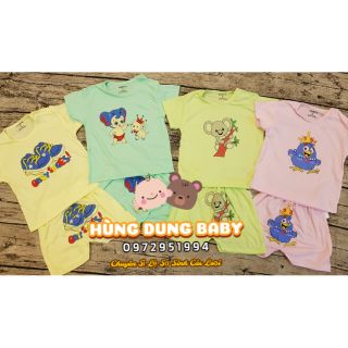 Set 5 bộ cộc cho bé cotton 100%