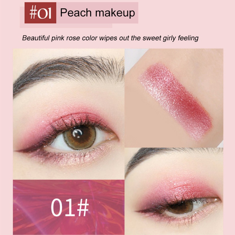 Phấn Mắt Dạng Thỏi Hai Màu Gradient Lấp Lánh Không Thấm Nước