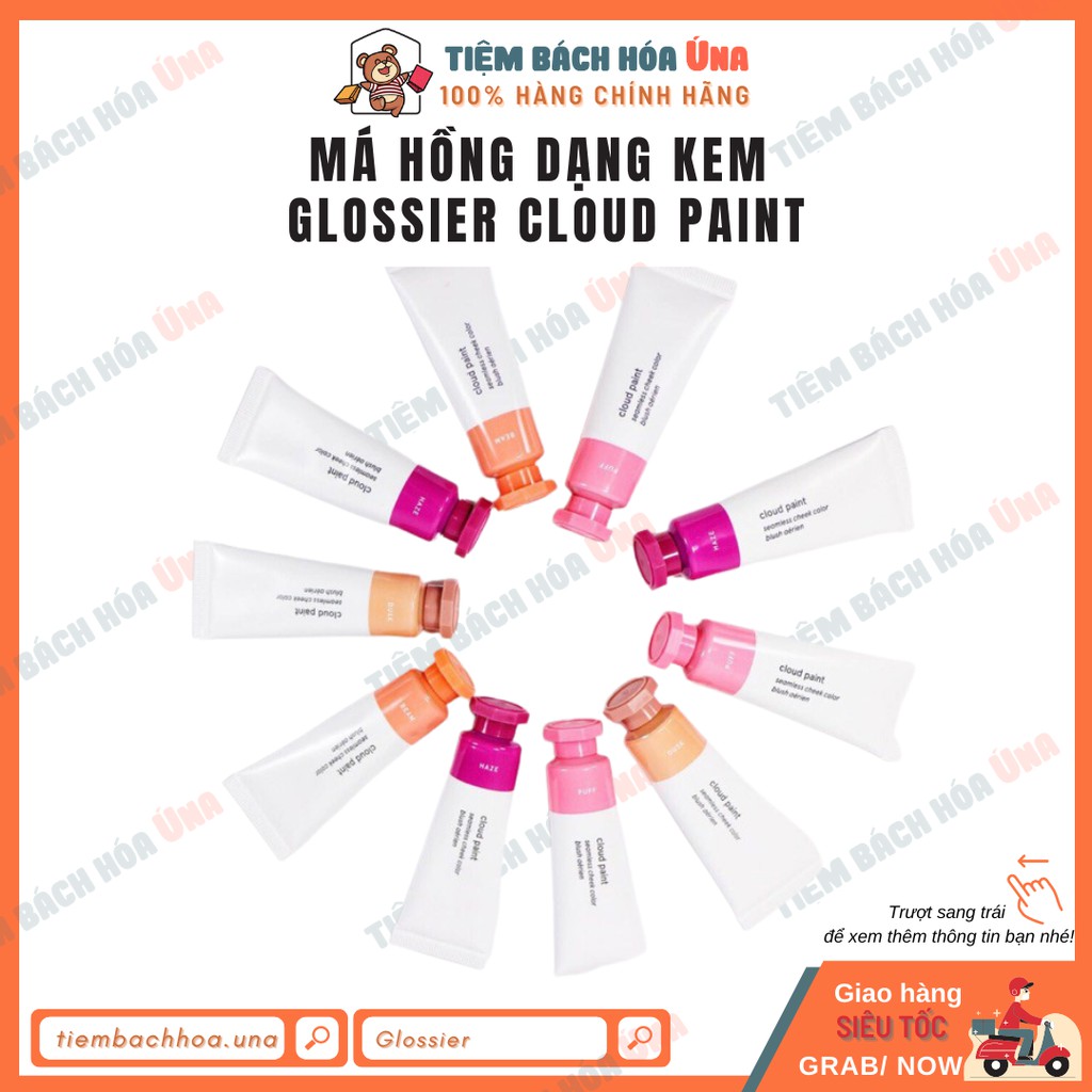 Phấn má hồng dạng kem Glossier Cloud Paint đủ màu