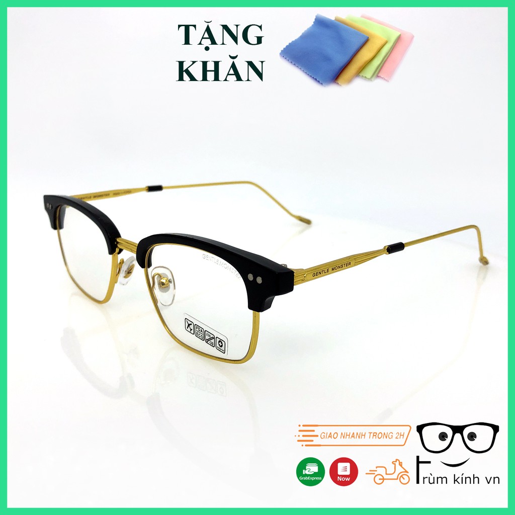 Gọng kính cận GM Havana hợp kim Cao Cấp - mắt kính nam nữ chống ánh sáng xanh Hottrend 2021