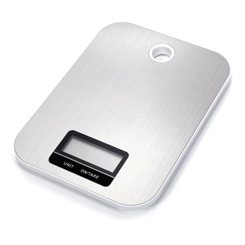 Cân Điện Tử kiss Bằng Thép Không Gỉ Có Đèn Nền Xanh Dương Tiện Dụng Cho Nhà Bếp