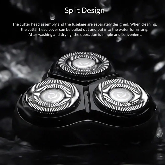 Xiaomi Youpin Máy cạo râu điện   Enchen BlackStone 3D type-C có thể sạc lại có thể rửa sạch màu đen