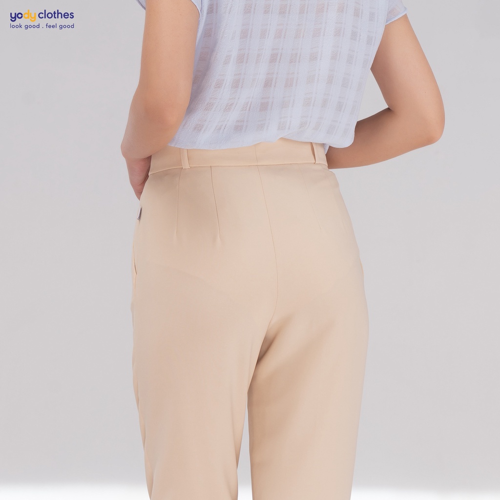 Quần âu baggy nữ YODY lưng cao vải tuytsi cao cấp mềm mại QAN4686