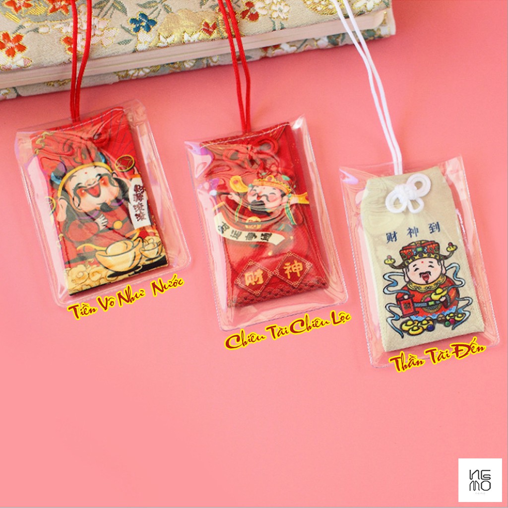 Túi May Mắn Omamori Thần Tài, Quan Âm, Kèm Quà Tặng - OMTT4M