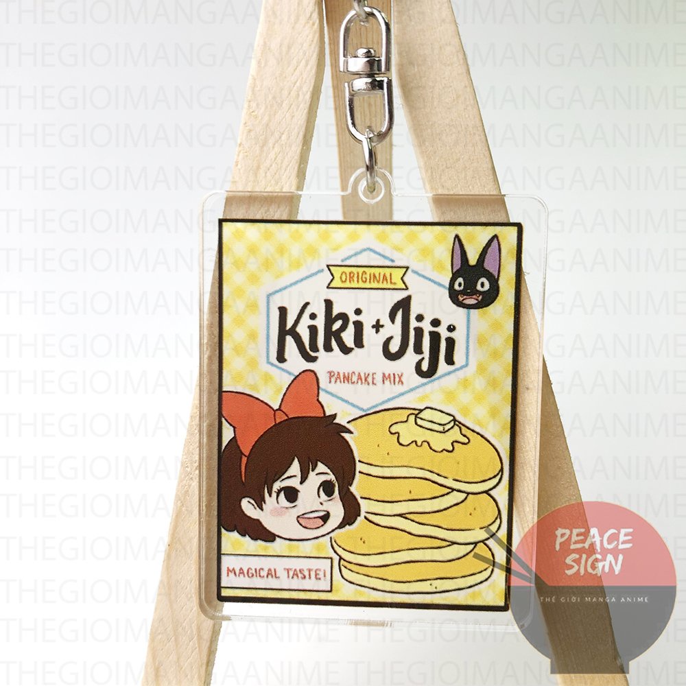 ( Mica trong acrylic ) Móc khóa anime My Neighbor Totoro vô diện ver BÁNH chibi anime