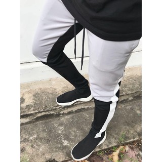 Quần nỉ kẻ sọc 2 màu - Split Trackpant