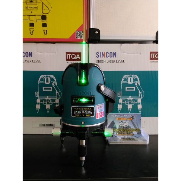 Máy cân bằng laser tia xanh 5 tia xanh