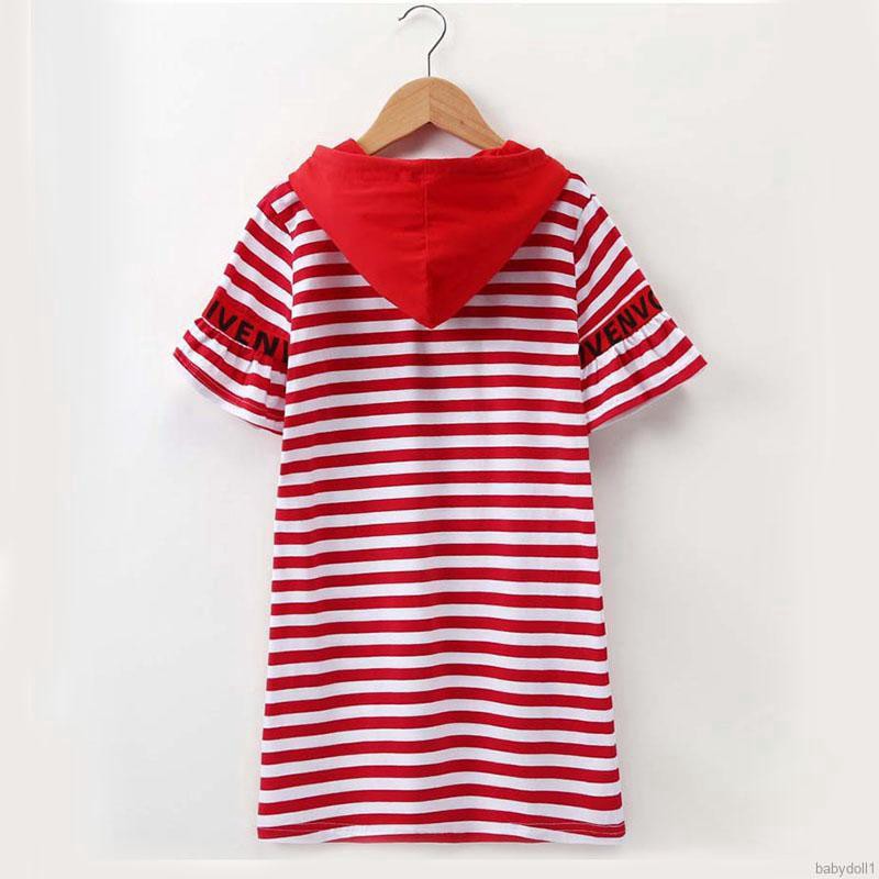 Đầm cotton ngắn tay cho bé gái