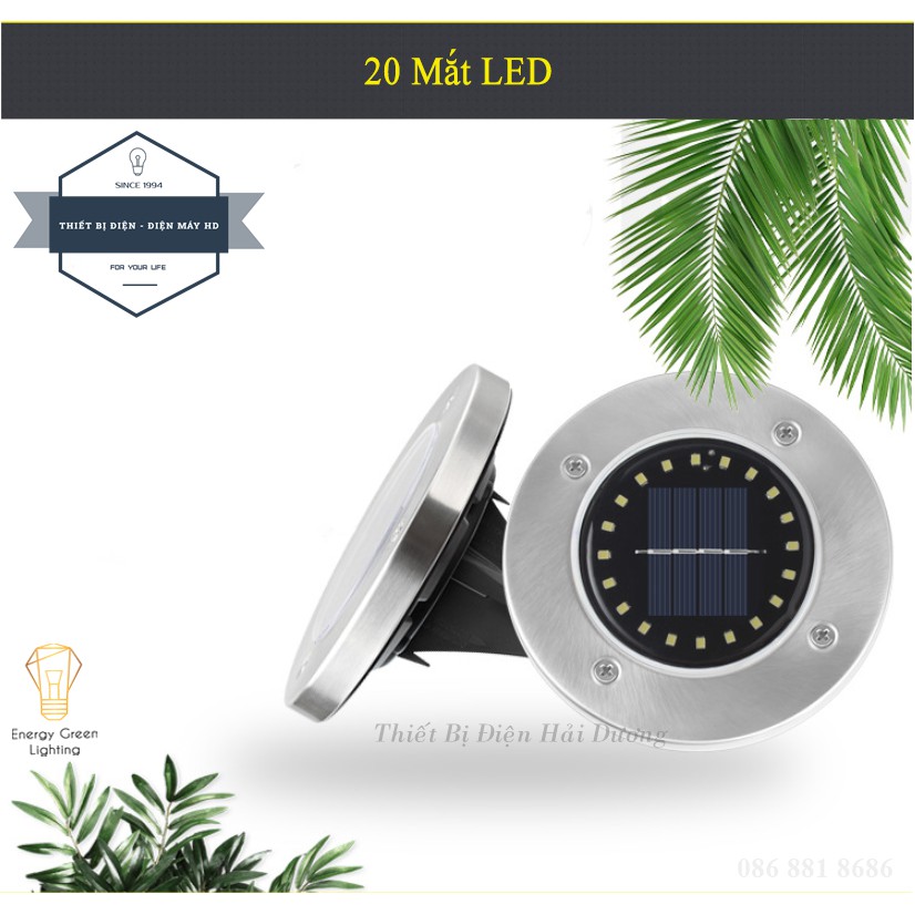 Đèn LED Cắm Cỏ Sân Vườn Tròn MT-9814 - 8 LED - 20LED Sử Dụng Năng Lượng Mặt Trời - Chống Nước IP65 - EnergyGreenLighting