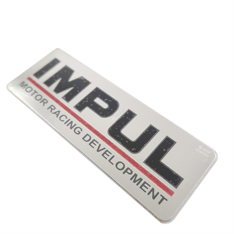 1 x Miếng Dán Đề Can Trang Trí Xe Hơi/Mô Tô Đua Bằng Kim Loại In Chữ IMPUL