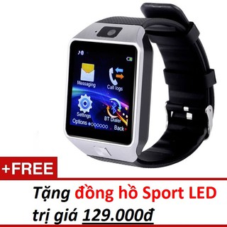 Đồng hồ thông minh Smart Watch DZ09 tặng giá đỡ nhẫn cho điện thoại