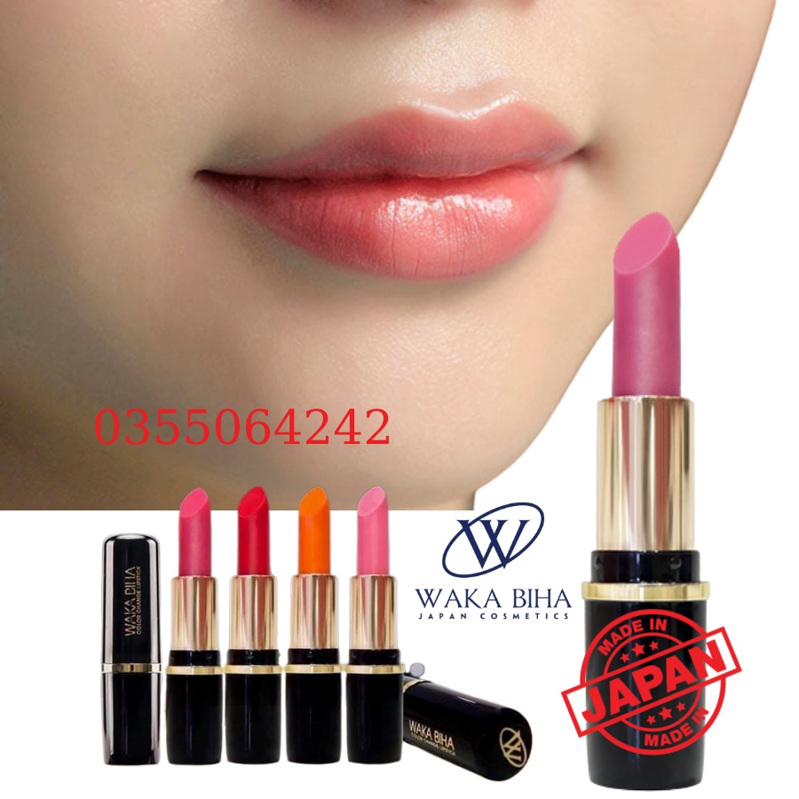 Son đổi màu nhật bản WAKA BIHA ( WAKA BIHA COLOR CHANGE LIPSTICK)