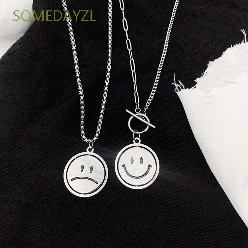 Vòng Cổ Choker Mặt Hình Mặt Cười Phong Cách Hip Hop Thời Trang Cho Nam