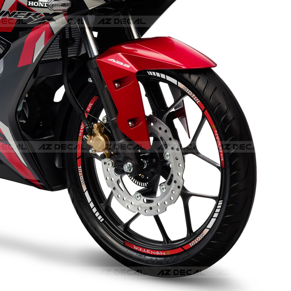Tem Vành Monster Motul Phản Quang | TV29 | Decal Dán Mâm Xe Máy, Xe Điện Chống Nước, Bền Màu, Bám Dính Chắc