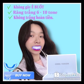 [Sốc] Bộ tẩy trắng răng CONG FANSDR không ê buốt công nghệ Nhật Bản - An toàn cho sức khỏe - Nhanh chóng - Tiện lợi - Ph