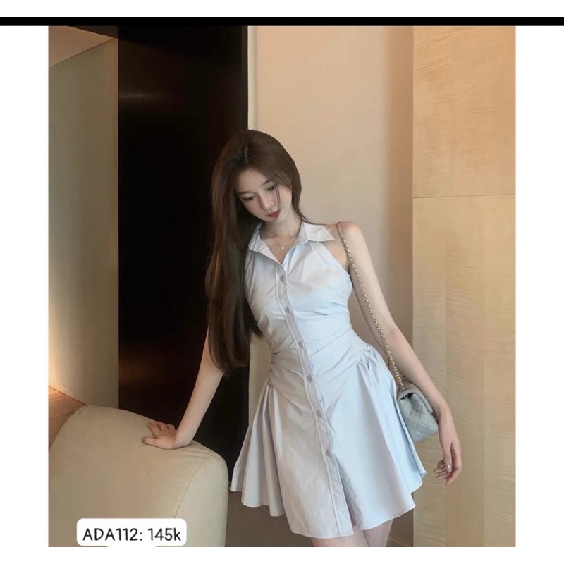 Đầm cổ sơ mi thanh lý