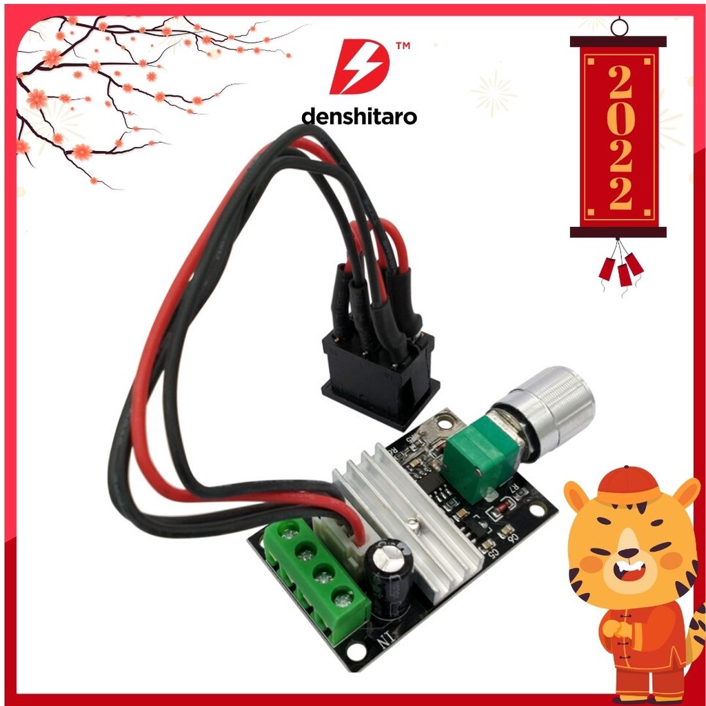 Denshitaro Mạch điều khiển tốc độ động cơ PWM 5V-28V 3A có đảo chiều D00-148