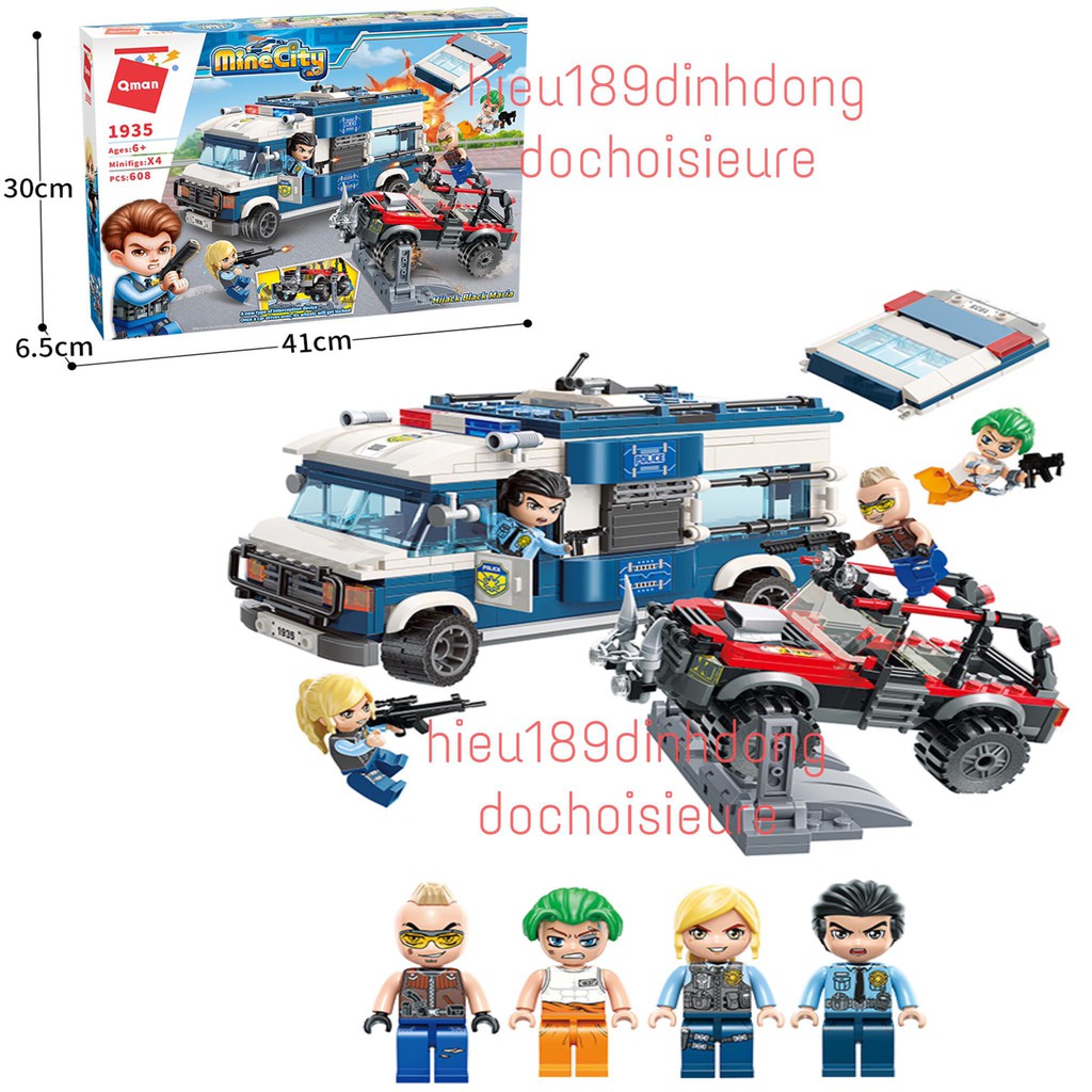 Lắp Ráp xếp hình qman 1935 : Giải Cứu Tội Phạm 608 mảnh