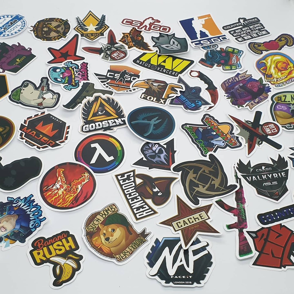 <CSGO SHOP> Sticker gói 1: Sticker CSGO (50 stickers CSGO/ 1 gói)