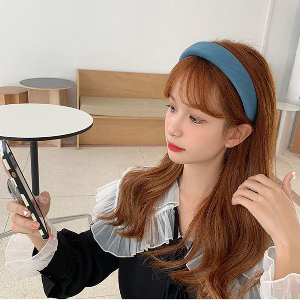 FUTURE Hair Accessories Headband Sponge Hairband Head Hoop Women Non-slip Headwear Fashion Padded Sweet Korean