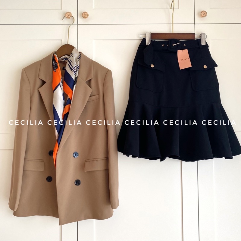 AZURA blazer by CECILIA - Màu nâu tây | BigBuy360 - bigbuy360.vn