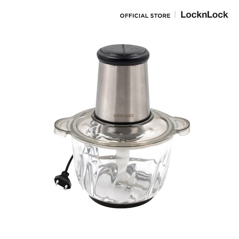 Lock&amp;Lock- máy xay thịt dung tích lớn Meat Chopper EJM186SLV cối 2.4L, 220-240V, 50/60Hz, 400W, chính hãng BH 12 tháng