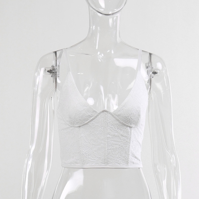 Áo Tank Top Phối Ren Hoa Thiết Kế Hợp Thời Trang