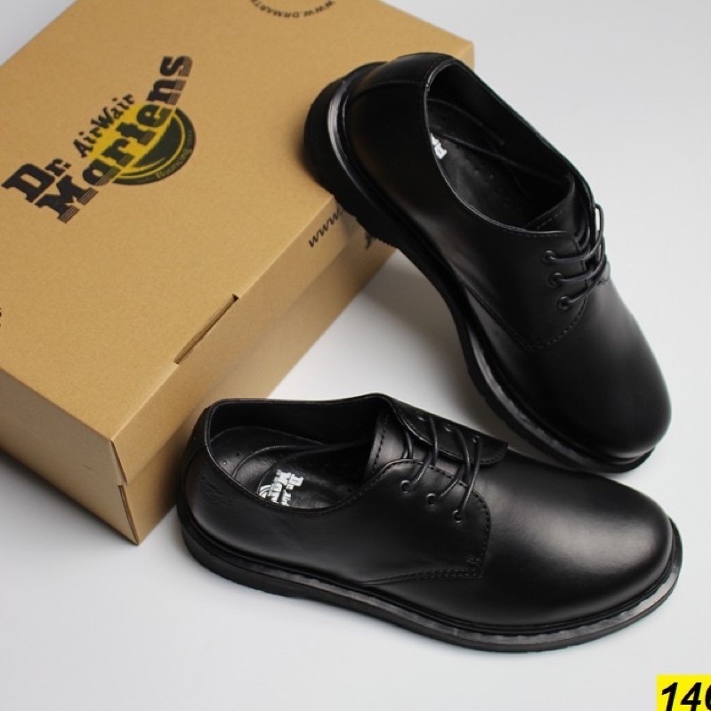 Giày Da Bò 1461 2020 Full Black .Giày Dr.Martens Thailand (1461.F.Black)