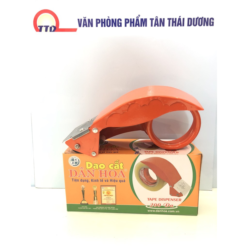 Cắt băng dính cầm tay 5 cm và 7 cm Dân Hoa_ tiện dụng_giá rẻ