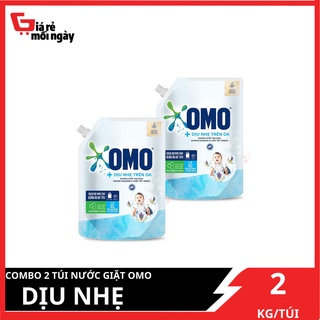 COMBO 2 túi nước giặt OMO Diu nhe 2kg