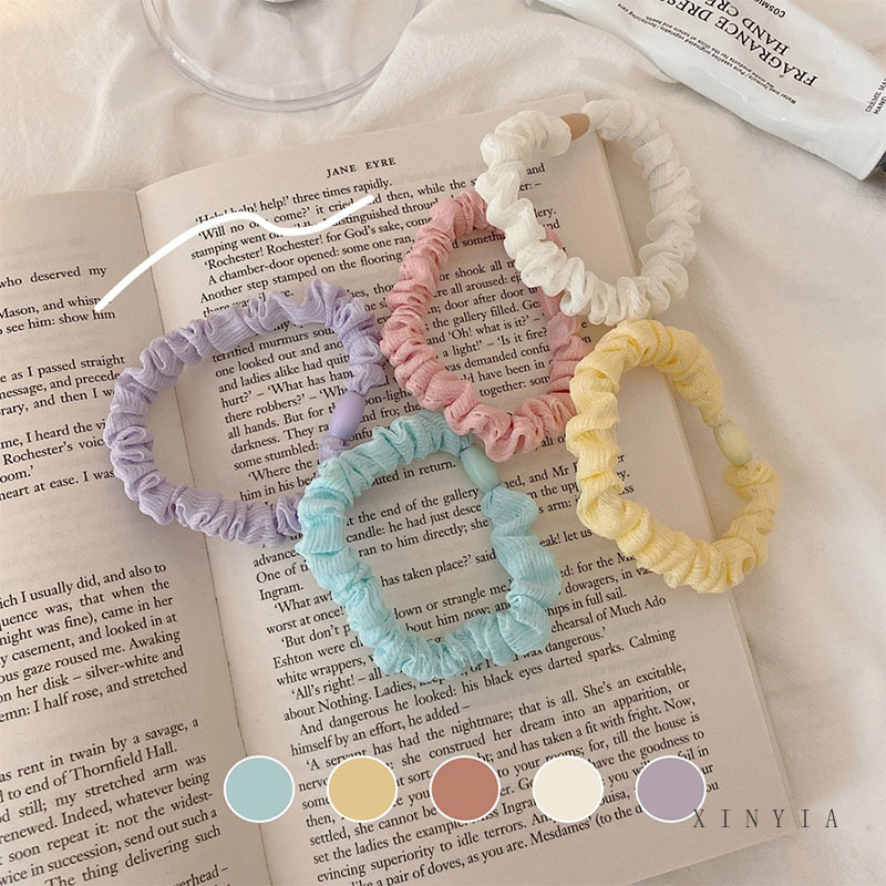 Dây Cột Tóc Màu Sắc Ngọt Ngào Phong Cách Hàn Quốc Cho Nữ