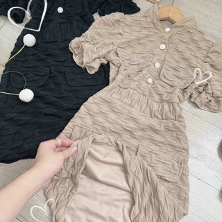ĐẦM BODY XỐP NÚT
