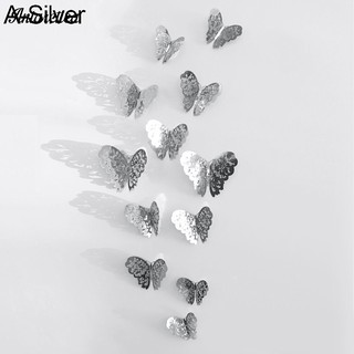 Bộ 12 Con Bướm 3d Dán Tường