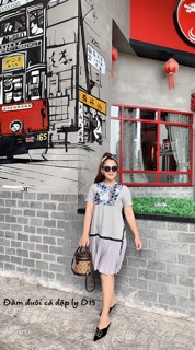 Bigsize Đầm đuôi cá dập ly D15