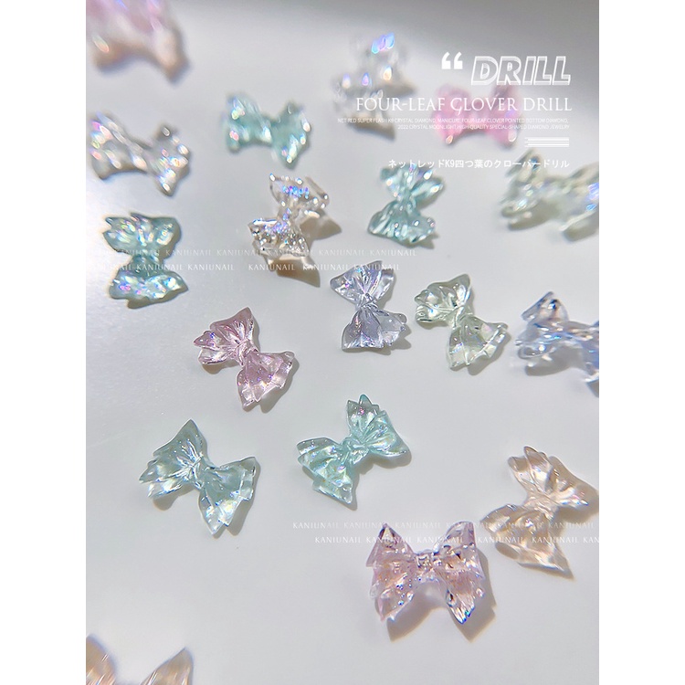 Mới Phụ Kiện Trang Trí Móng Tay Hình Bướm 3D Bằng Nhựa Resin Xuyên Thấu