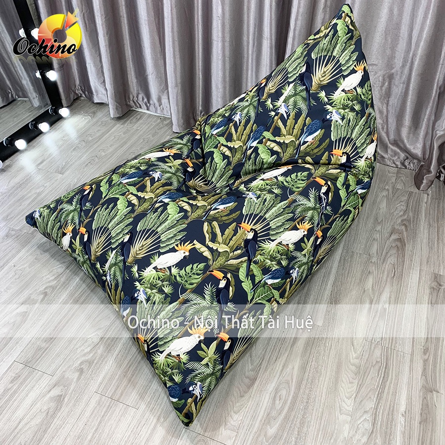 Vỏ Ghế Lười Hạt Xốp Dáng Sofa Thuyền Thư Giãn Phong Cách Hiện Đại Size To Cực Sang Chảnh (Có sẵn)