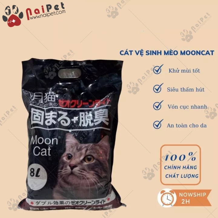 Cát Vệ Sinh Cát Đất Sét Nhật Đen Moon Cat CDS004