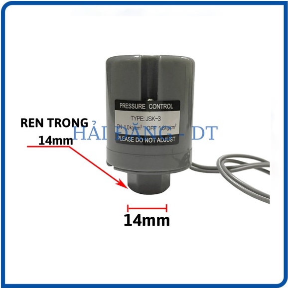 Rơ le máy bơm nước, Rơ le máy bơm tăng áp ren 12mm - 14mm