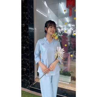 ĐỒ LAM ĐI CHÙA #Mã Freeship Xtra RP028# Sao Lụa