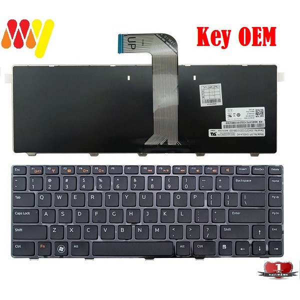 BÀN PHÍM LAPTOP DELL N4110 N4050 N5050 3520 4040 2420 Vostro 3450 3420 3460 3550 1440 3560 1440 New 100%