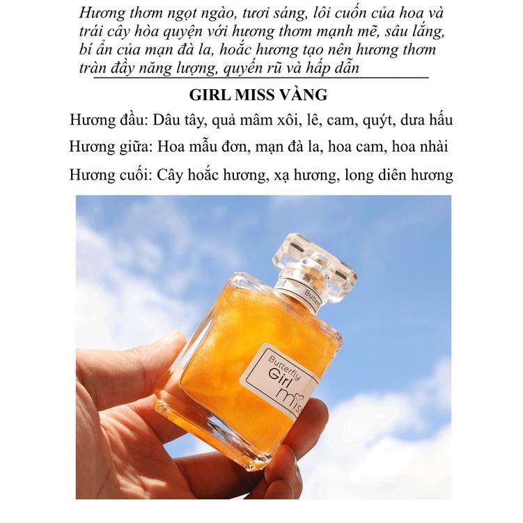 Combo 2 chai nước hoa nữ thơm lâu dịu nhẹ Janey Miss mùi hương ngọt ngào, quyến rũ, thanh mát, dễ chịu CBPN006 new